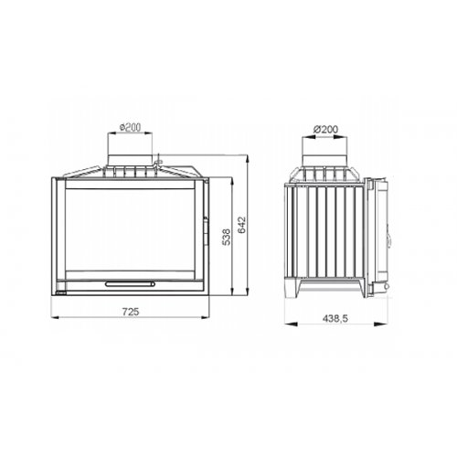 Каминная топка NordFlam Alba Panorama_1 Каминная топка NordFlam Alba Panorama_1