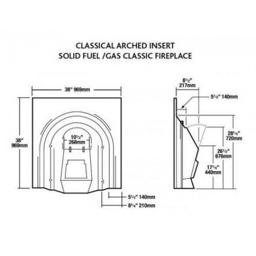 Каминная топка Stovax Classical Arched_4 Каминная топка Stovax Classical Arched_4