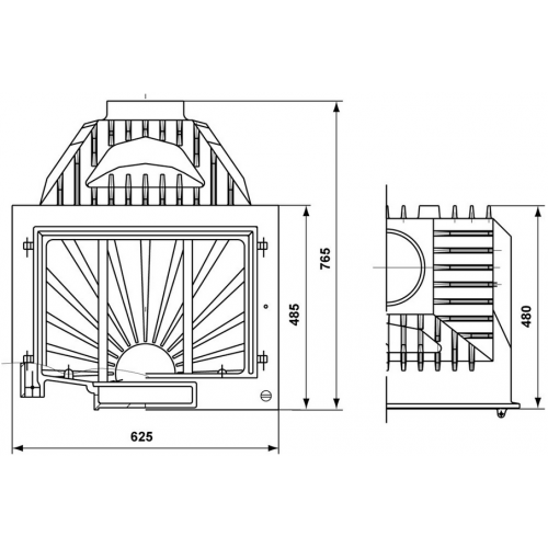 Каминная топка Tarnava Classic Cover 16_1 Каминная топка Tarnava Classic Cover 16_1