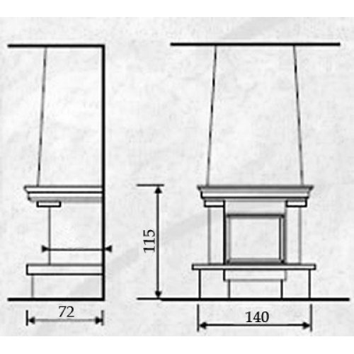 Каминная облицовка Andalusia Alexandra_1 Каминная облицовка Andalusia Alexandra_1