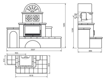 Oxford (вставка стальная) 7кВт_3 Oxford (вставка стальная) 7кВт_3