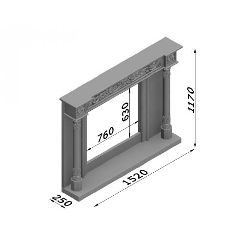 Каминная облицовка Glivi Ажен_1 Каминная облицовка Glivi Ажен_1