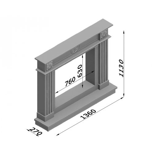 Каминная облицовка Glivi Натали_1 Каминная облицовка Glivi Натали_1