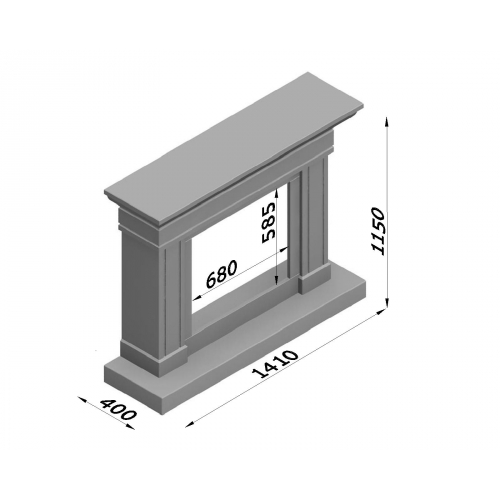 Каминная облицовка Glivi Миллениум_1 Каминная облицовка Glivi Миллениум_1