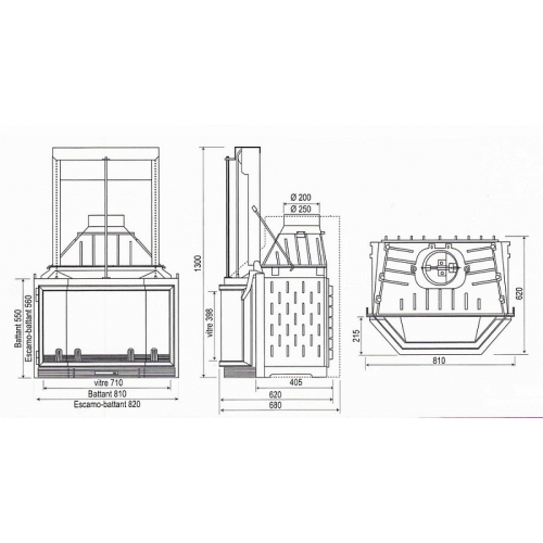 Каминная топка Seguin Hexa 8_2 Каминная топка Seguin Hexa 8_2