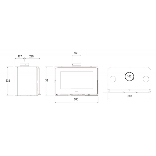 Каминная топка Moretti Camini Inserto 800_3 Каминная топка Moretti Camini Inserto 800_3