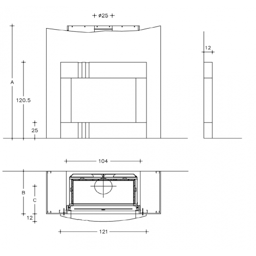 Каминная облицовка Piazzetta Cagliari_1 Каминная облицовка Piazzetta Cagliari_1