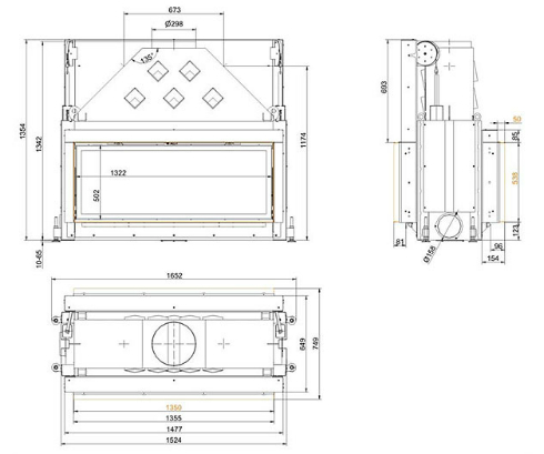 Brunner Architektur-Kamin Tunnel 53/135_1 Brunner Architektur-Kamin Tunnel 53/135_1