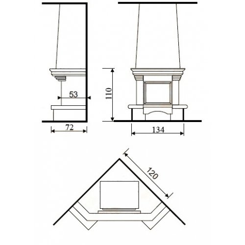 Каминная облицовка Andalusia Sofia_1 Каминная облицовка Andalusia Sofia_1