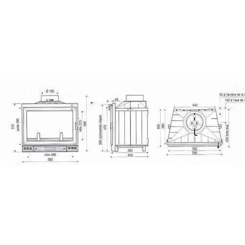 Чугунная каминная топка Seguin Rubis_1 Чугунная каминная топка Seguin Rubis_1