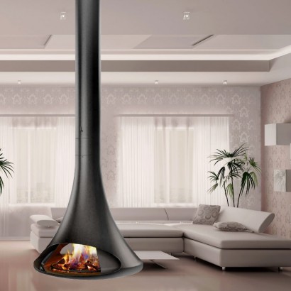 Камин DORIA центр., двухстор., без системы вращ., серый (Traforart)_0 Камин DORIA центр., двухстор., без системы вращ., серый (Traforart)_0