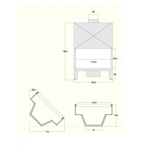 Каминная топка Grilli Caminetti AF2000 126 – C – VT_1 Каминная топка Grilli Caminetti AF2000 126 – C – VT_1