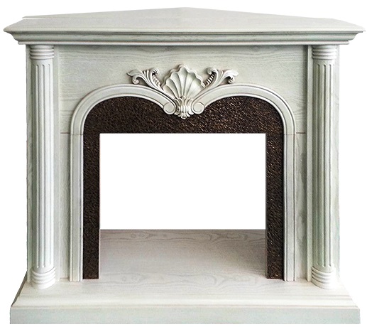 RealFlame April 23 corner WT белый дуб угловой_0 RealFlame April 23 corner WT белый дуб угловой_0