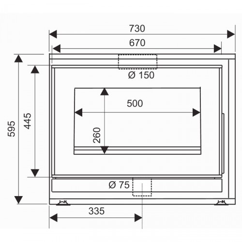 Каминная топка Supra NEO 67 VL 2_2 Каминная топка Supra NEO 67 VL 2_2