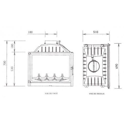 Каминная топка Fabrilor Deco 705 Vulcain BR_1 Каминная топка Fabrilor Deco 705 Vulcain BR_1