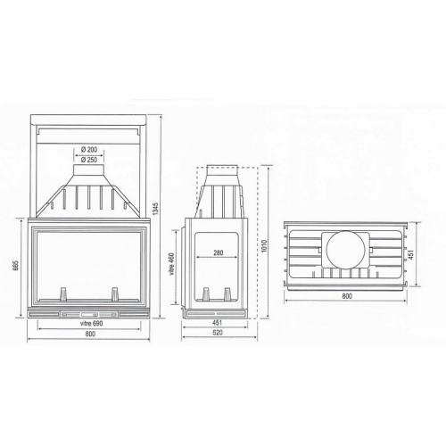 Каминная топка Seguin Multivision 8000_5 Каминная топка Seguin Multivision 8000_5