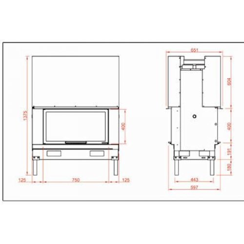 Каминная топка Axis AX DF 1000 H_1 Каминная топка Axis AX DF 1000 H_1