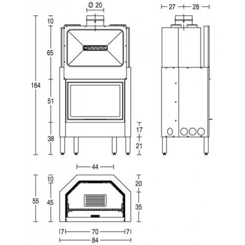 Каминная топка Piazzetta HT 600_2 Каминная топка Piazzetta HT 600_2