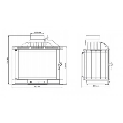 Каминная топка NordFlam Corno_1 Каминная топка NordFlam Corno_1