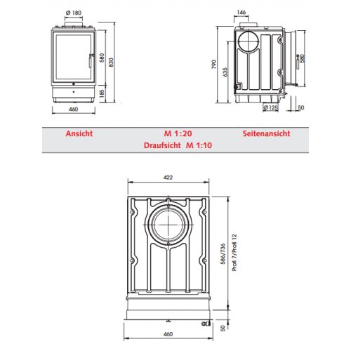 Печная топка Olsberg Profi K_1 Печная топка Olsberg Profi K_1