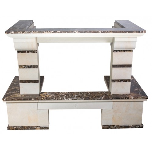 Каминная облицовка MadeIra Daniella Emperador Gold_4 Каминная облицовка MadeIra Daniella Emperador Gold_4