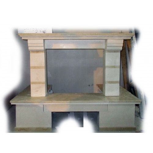 Каминная облицовка MadeIra Daniella Emperador Gold_6 Каминная облицовка MadeIra Daniella Emperador Gold_6