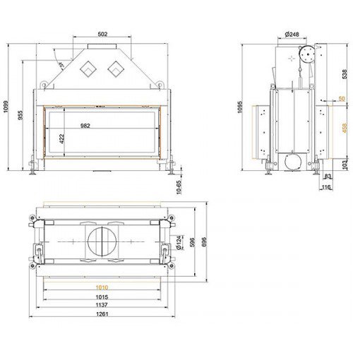 Каминная топка Brunner Architecture 45/101 Tunnel_1 Каминная топка Brunner Architecture 45/101 Tunnel_1
