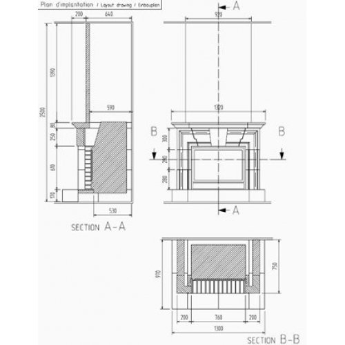 Каминная облицовка Richard Le Droff Beaugency 130_1 Каминная облицовка Richard Le Droff Beaugency 130_1