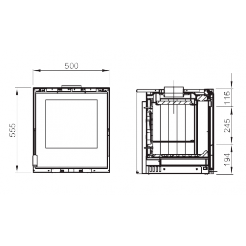 Каминная топка La Nordica Insert 50 Crystal_1 Каминная топка La Nordica Insert 50 Crystal_1