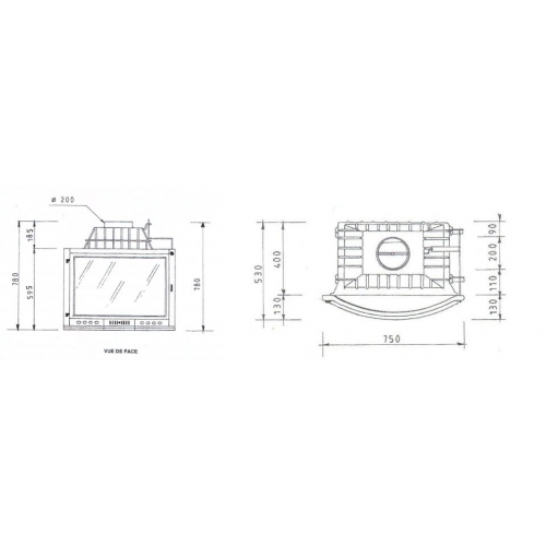Каминная топка Fabrilor Deco 755 BR_1 Каминная топка Fabrilor Deco 755 BR_1