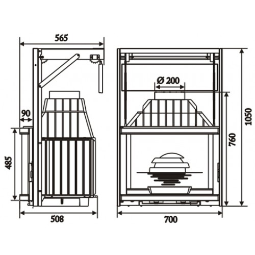 Каминная топка Laudel Panoramique 700 Relevable (панорамик контргруз)_1 Каминная топка Laudel Panoramique 700 Relevable (панорамик контргруз)_1