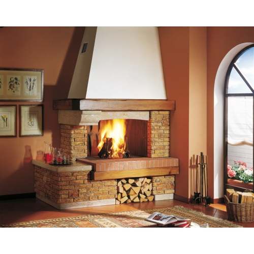 Каминная облицовка Palazzetti Courmayeur corner_0 Каминная облицовка Palazzetti Courmayeur corner_0