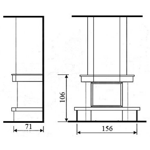 Каминная облицовка Andalusia Lukrecia_1 Каминная облицовка Andalusia Lukrecia_1
