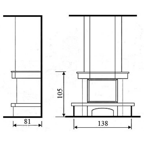Каминная облицовка Andalusia Olimpia_1 Каминная облицовка Andalusia Olimpia_1