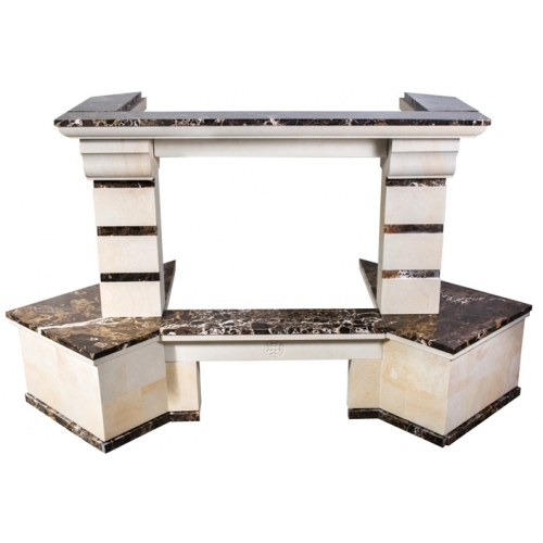 Каминная облицовка MadeIra Daniella Emperador Gold_5 Каминная облицовка MadeIra Daniella Emperador Gold_5