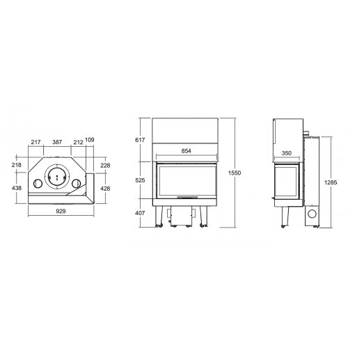 Каминная топка Moretti Camini MORLV65_1 Каминная топка Moretti Camini MORLV65_1