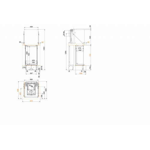 Каминная топка Brunner Panorama 70/25/40/25_2 Каминная топка Brunner Panorama 70/25/40/25_2