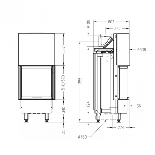 Каминная топка Spartherm Speedy MRh_3 Каминная топка Spartherm Speedy MRh_3