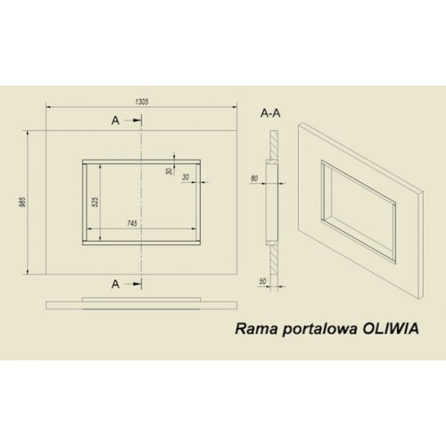 Каминный портал Kratki Heban для топок Oliwia, Wiktor_1 Каминный портал Kratki Heban для топок Oliwia, Wiktor_1