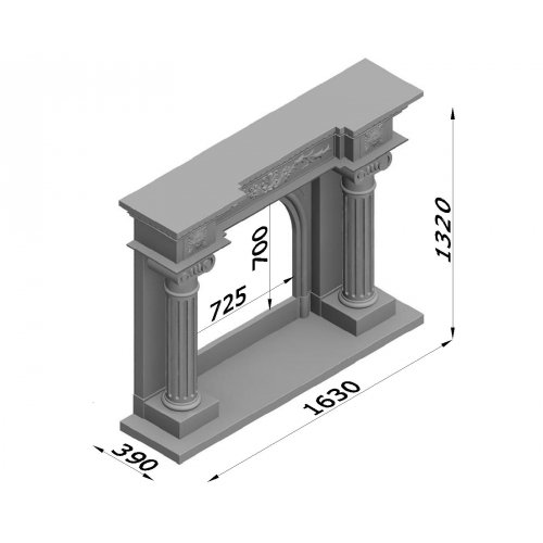 Каминная облицовка Glivi Новельда_1 Каминная облицовка Glivi Новельда_1