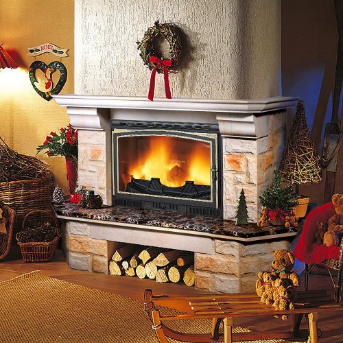 Каминная облицовка MadeIra Aster Emperador Gold_3 Каминная облицовка MadeIra Aster Emperador Gold_3