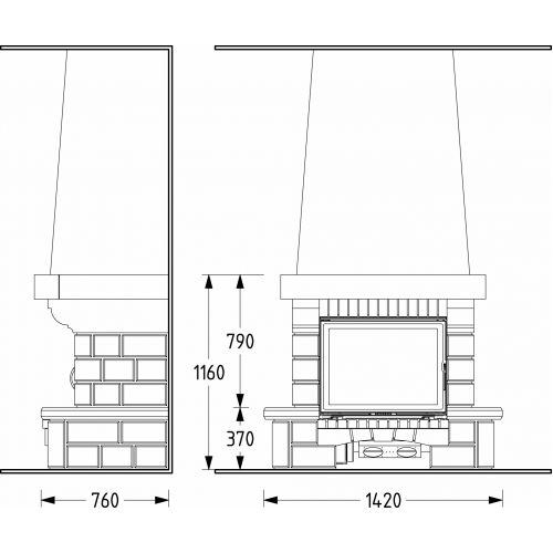 Каминная облицовка Supra Bellerive_1 Каминная облицовка Supra Bellerive_1