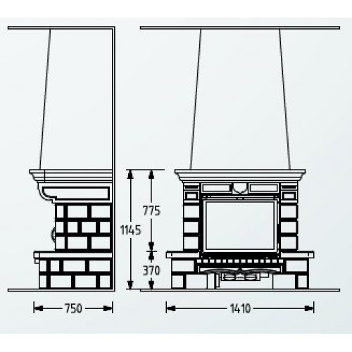 Каминная облицовка Supra Segur_1 Каминная облицовка Supra Segur_1