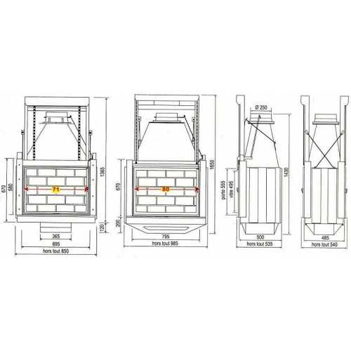 Каминная топка Seguin Horizon 80_1 Каминная топка Seguin Horizon 80_1