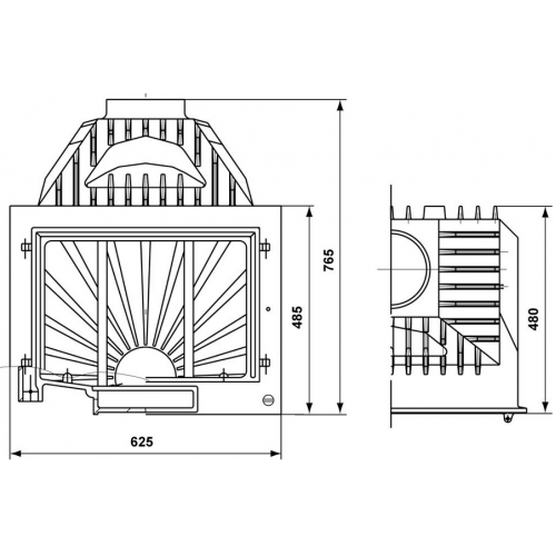 Каминная топка Tarnava Classic Retro 16_1 Каминная топка Tarnava Classic Retro 16_1