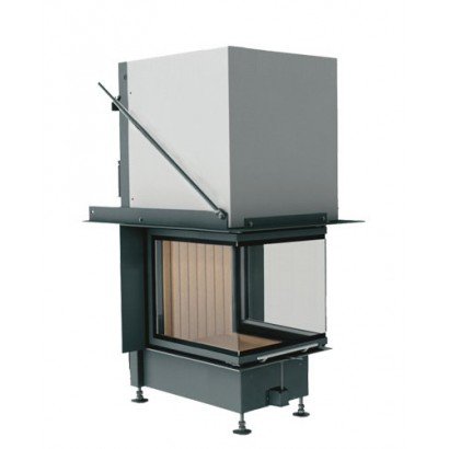 Brunner panorama-kamin 42/42/42/42, рамка широкая нерж.сталь_0 Brunner panorama-kamin 42/42/42/42, рамка широкая нерж.сталь_0