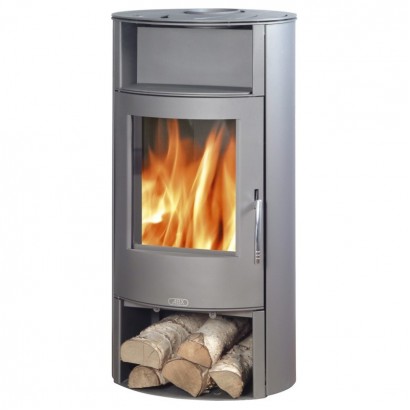 Печь-камин Island 7 серая сталь_0 Печь-камин Island 7 серая сталь_0