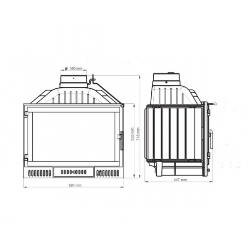 Каминная топка NordFlam Gorda_1 Каминная топка NordFlam Gorda_1