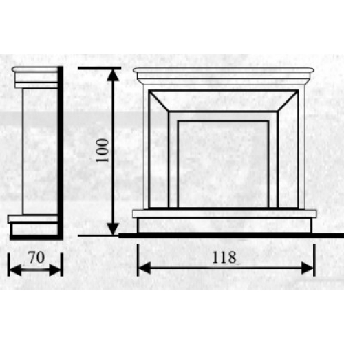 Каминная облицовка Andalusia Otilia_1 Каминная облицовка Andalusia Otilia_1