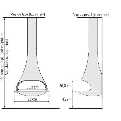 Камин JC Bordelet Tatiana 997 Murale_1 Камин JC Bordelet Tatiana 997 Murale_1